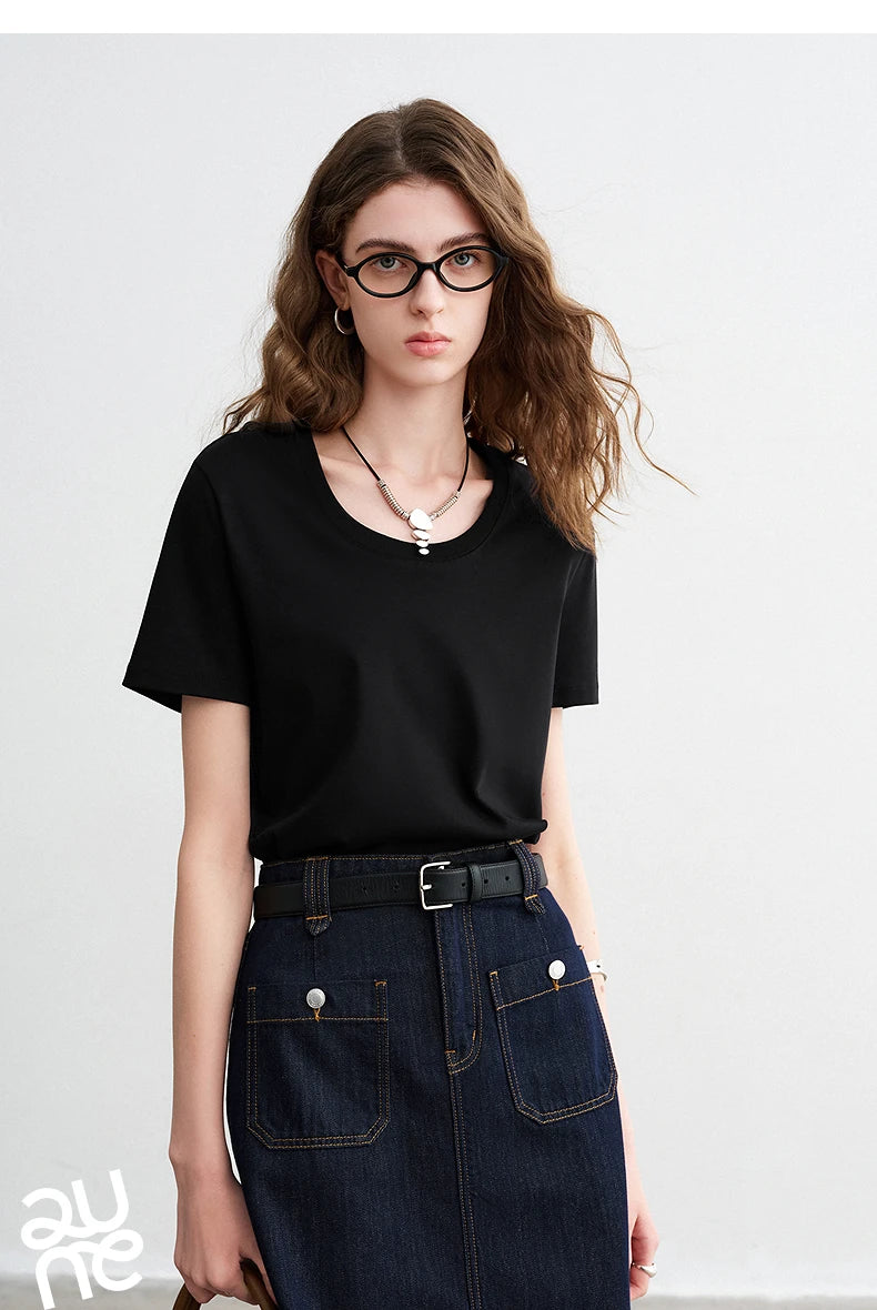 Silk-Like Wrinkle-Resistant Cotton Tee