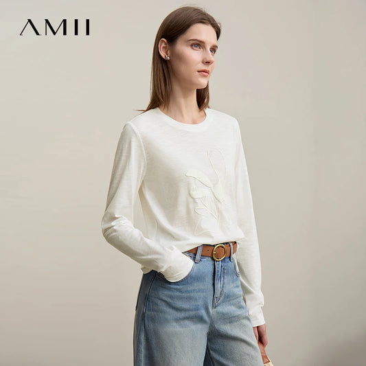 Cotton O-Neck Long Sleeve Printed Tee