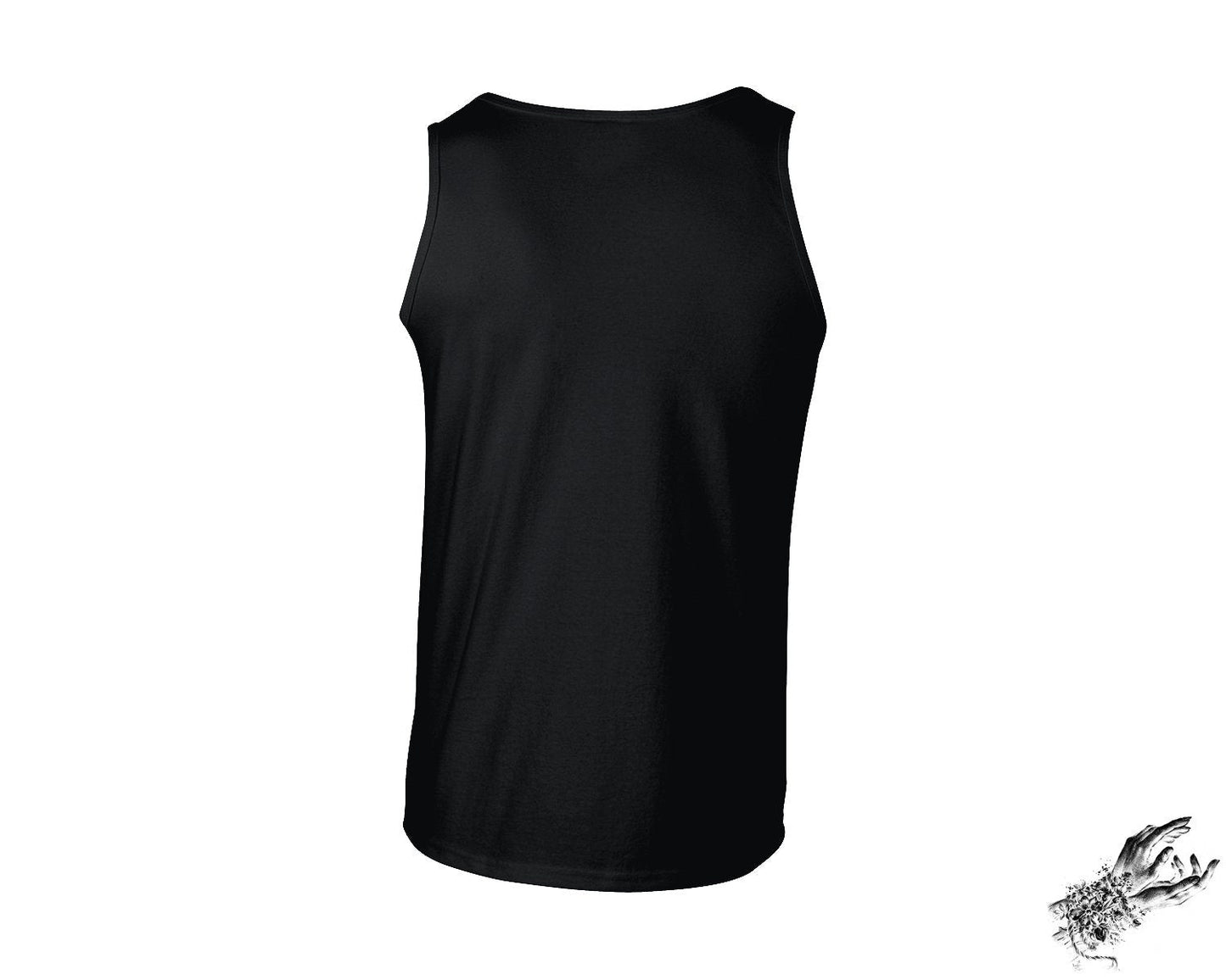 Black Baphomet and Skulls Unisex Tank Top