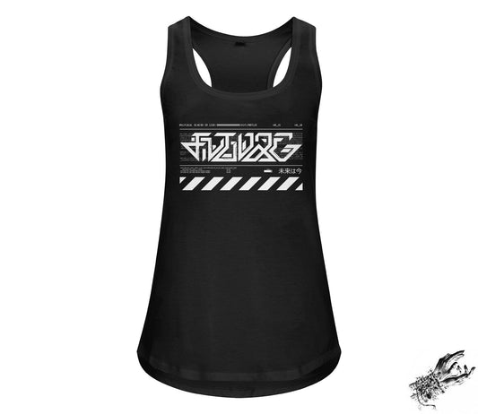 Black Cyborg Unisex Racerbank Tank Top