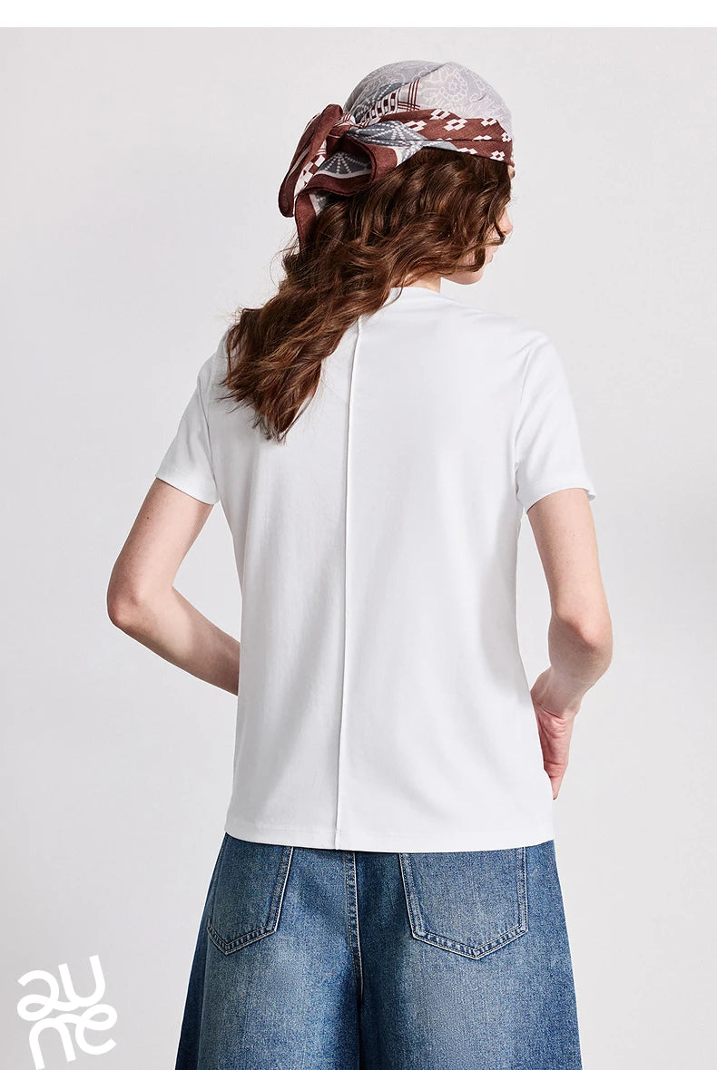 Silk-Like Wrinkle-Resistant Cotton Tee