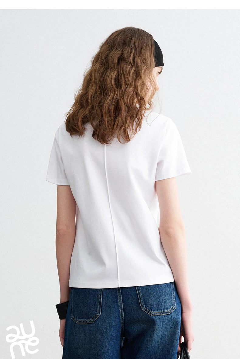 Silk-Like Wrinkle-Resistant Cotton Tee