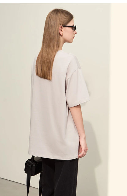 Minimalist Art Print Floral Cotton T-shirt