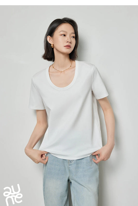 Solid Color Basic O-Neck Short Sleeve Tee