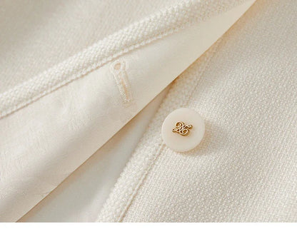 Elegant Round Neck Short Coat