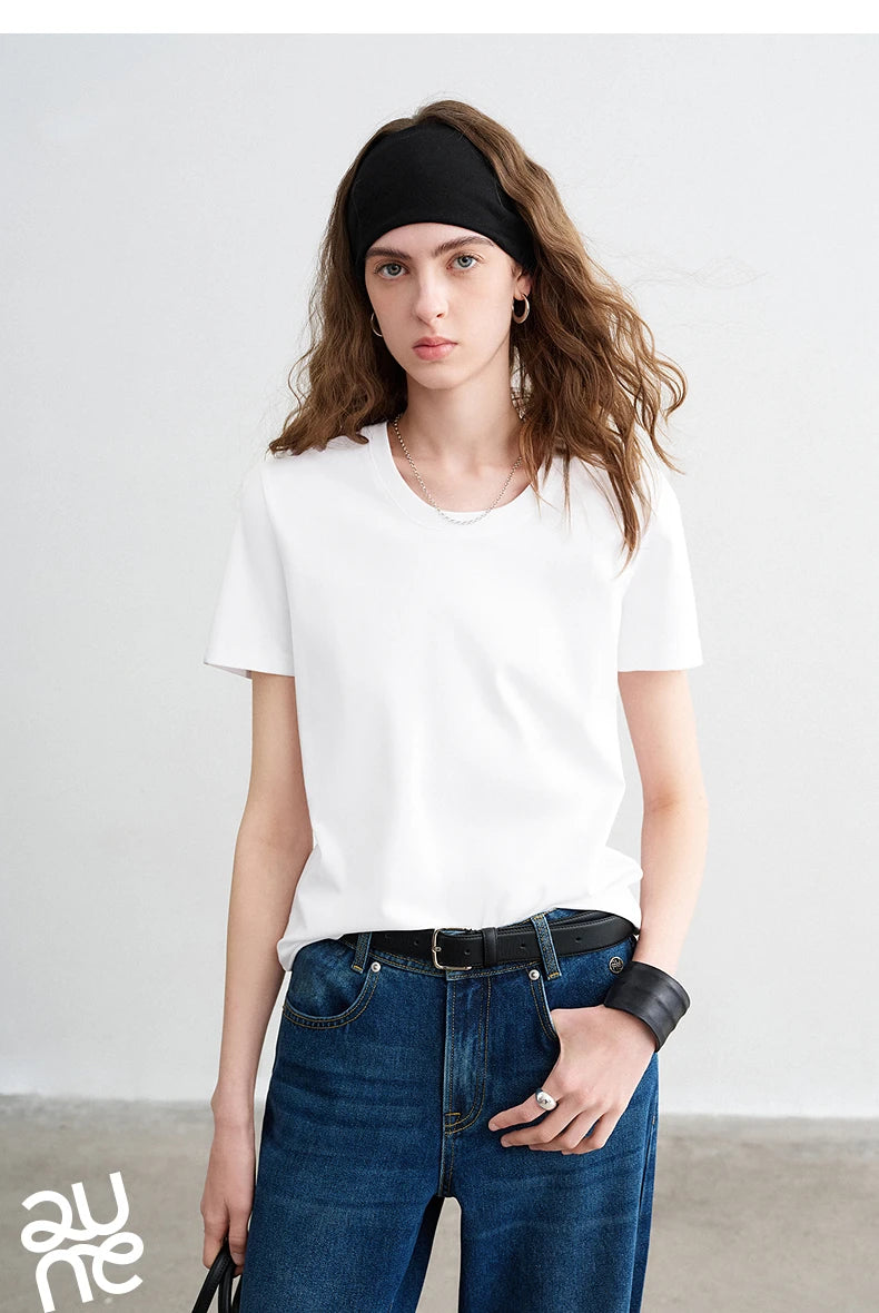 Silk-Like Wrinkle-Resistant Cotton Tee