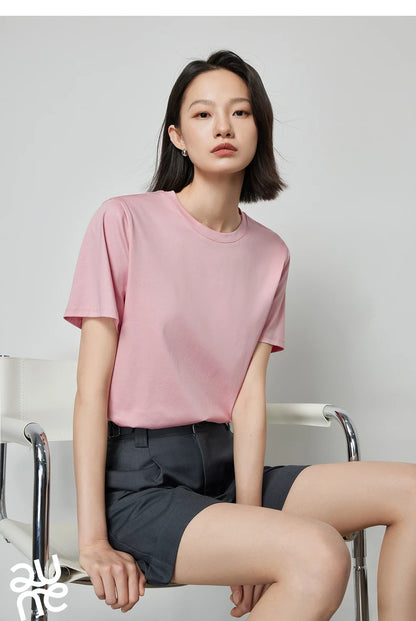 Solid Color Basic O-Neck Short Sleeve Tee