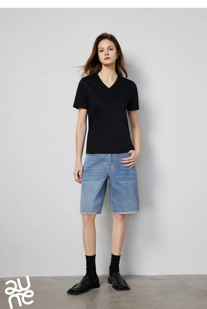 Solid Color Basic O-Neck Short Sleeve Tee