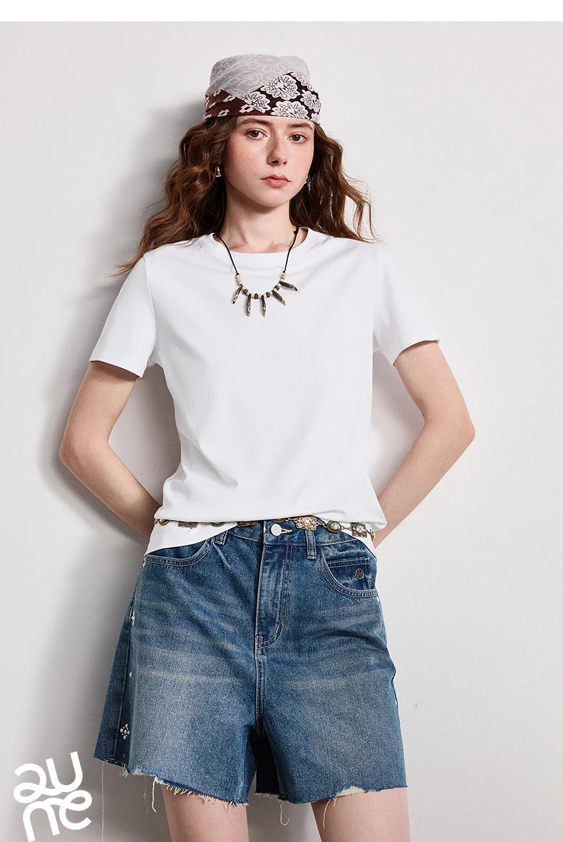 Silk-Like Wrinkle-Resistant Cotton Tee