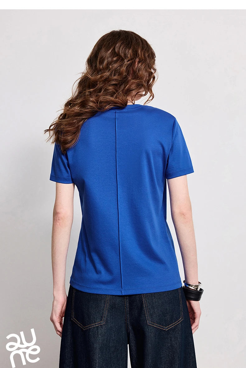 Silk-Like Wrinkle-Resistant Cotton Tee