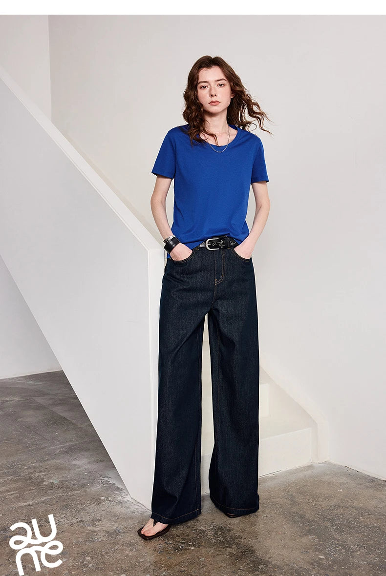 Silk-Like Wrinkle-Resistant Cotton Tee