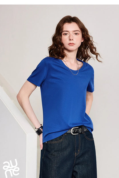 Silk-Like Wrinkle-Resistant Cotton Tee