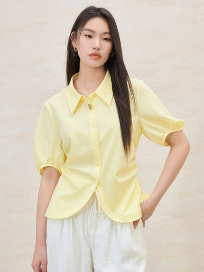 Elegant Short-sleeved Slim Casual Top