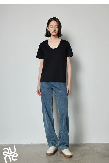 Solid Color Basic O-Neck Short Sleeve Tee
