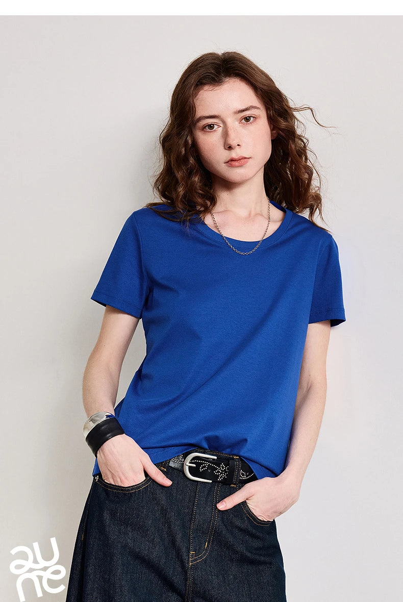 Silk-Like Wrinkle-Resistant Cotton Tee