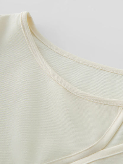 Solid Color Relaxed Fit Casual Top