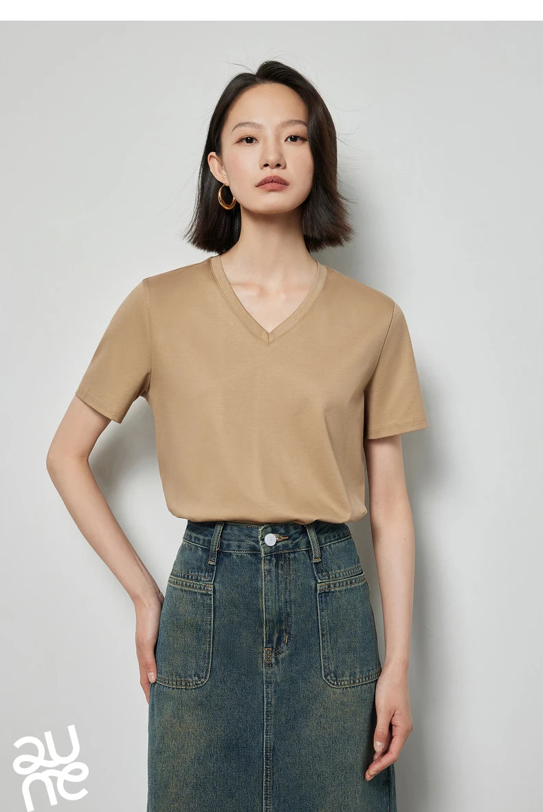 Solid Color Basic O-Neck Short Sleeve Tee
