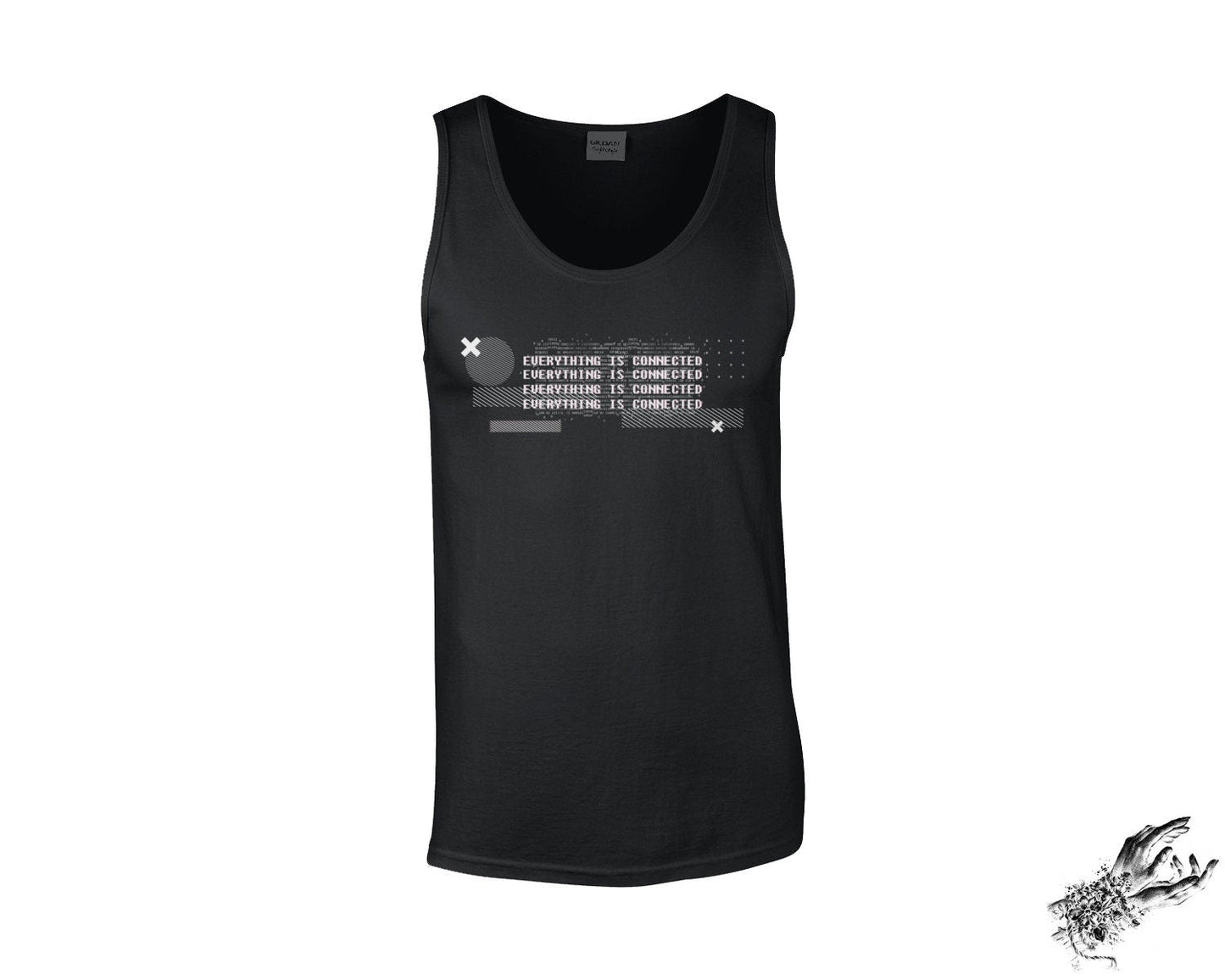 Black Everything Is Connected Unisex Tank Top