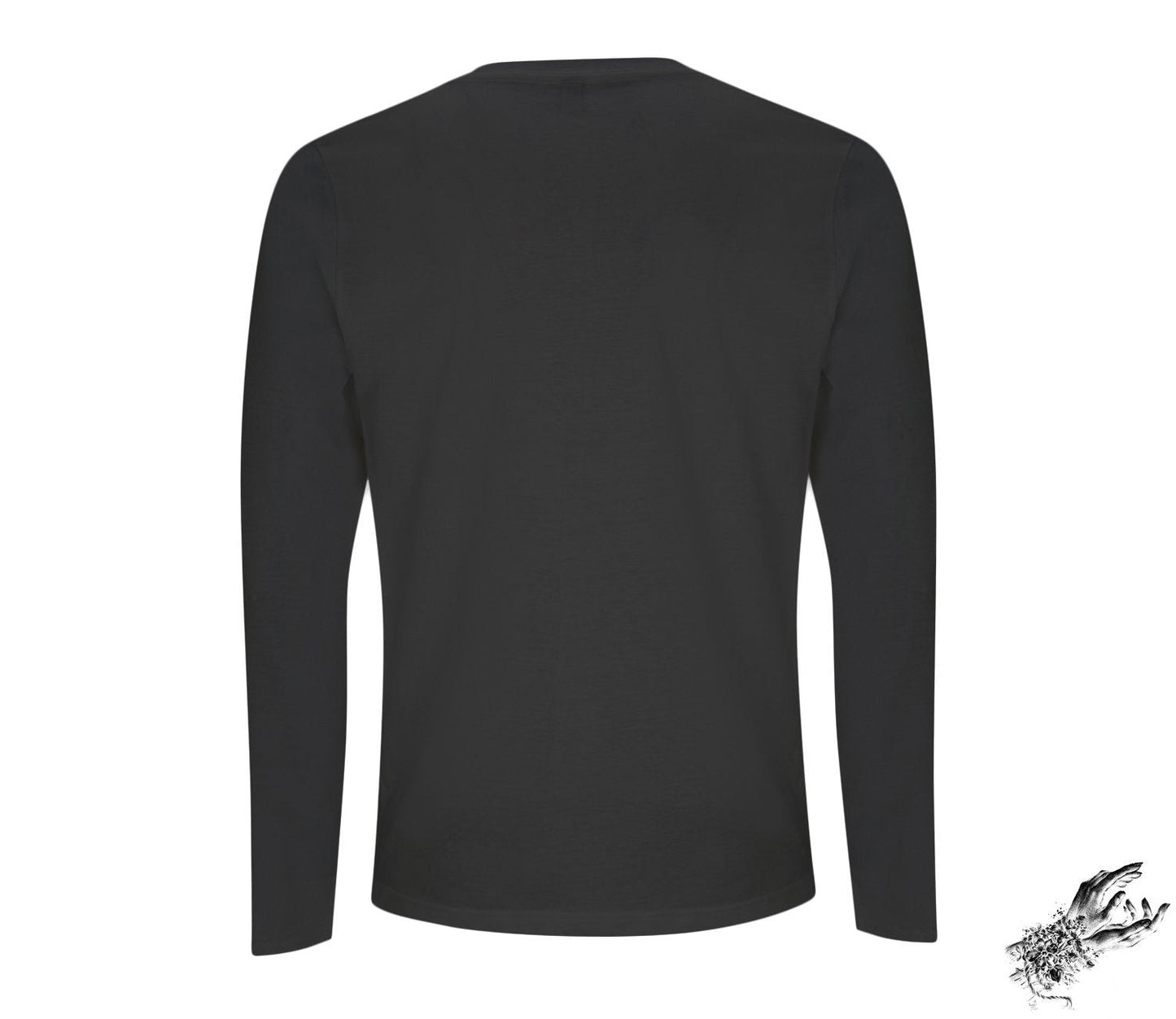 Black Baphomet and Skulls Long Sleeved Shirt