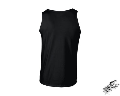 Black Baphomet and Skulls Unisex Tank Top